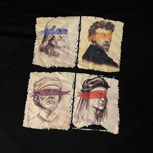 SHEIN Black 3XL Tee TMNT Artists